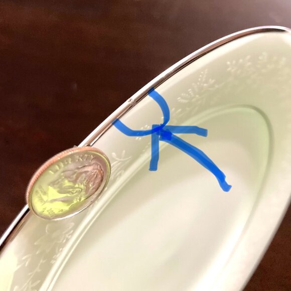 Noritake Fine China Buckingham #6438 Pattern 8” Salad Plate Dish Japan-Made Vtg - Picture 9 of 11